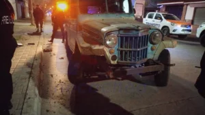 Accidente de camioneta en calle 67: una persona resultó herida