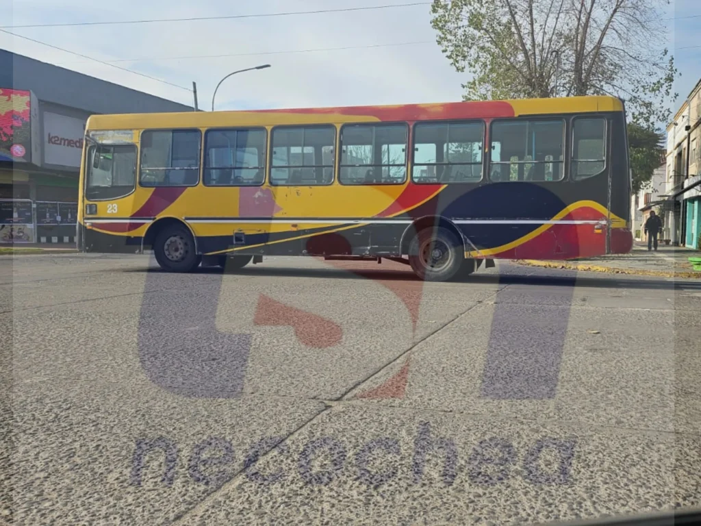 Un colectivo de General Necochea se queda detenido