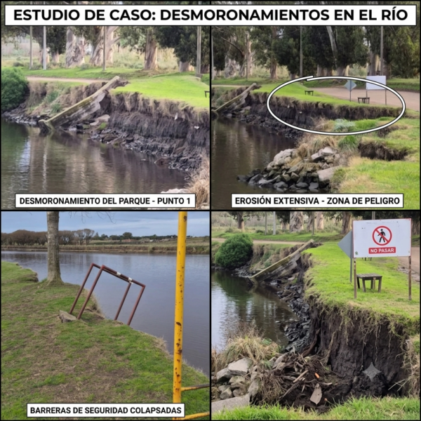 Necochea: Unir esfuerzos para combatir la erosión del río Quequén