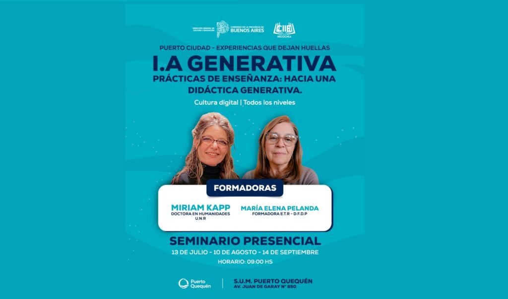 Docentes de Necochea se preparen para enfrentar el desafío de la Inteligencia Artificial Generativa
