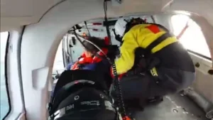 Exitosa aeroevacuación del marinero en emergencia