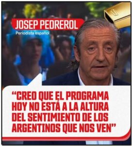 La ironía del humor político en un debate futbolero